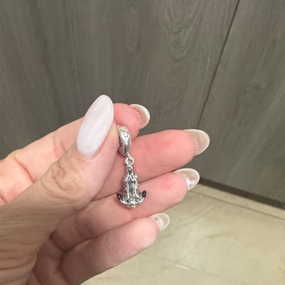 Silver virgen maria Pendant Charm - Picture 1 of 1